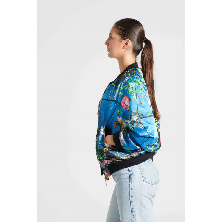 Bomber satin thème "Veranda"