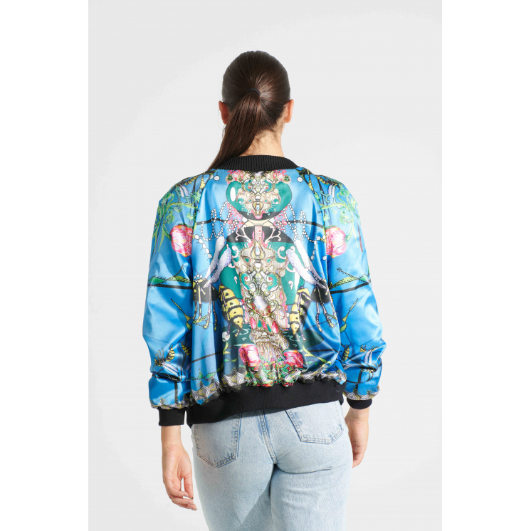 Bomber satin thème "Veranda"