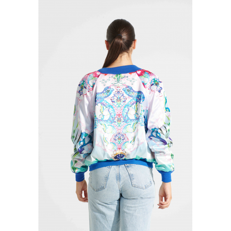 Bomber en satin thème "Cooloeuvre"