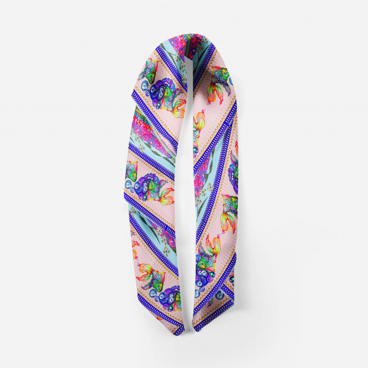 Foulard 90x90cm 100% soie “Provence”