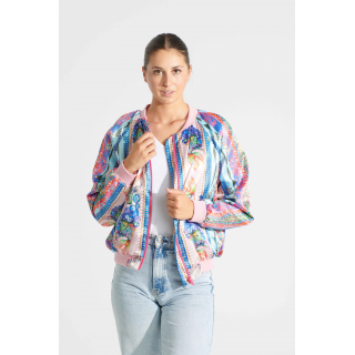 Bomber en satin thème Provence