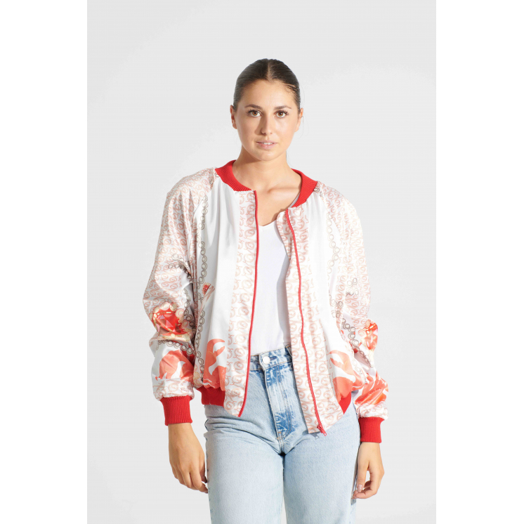 Bomber en satin thème Cancer