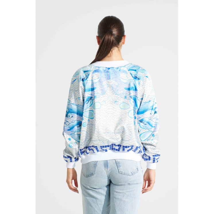 Bomber en satin thème Verseau